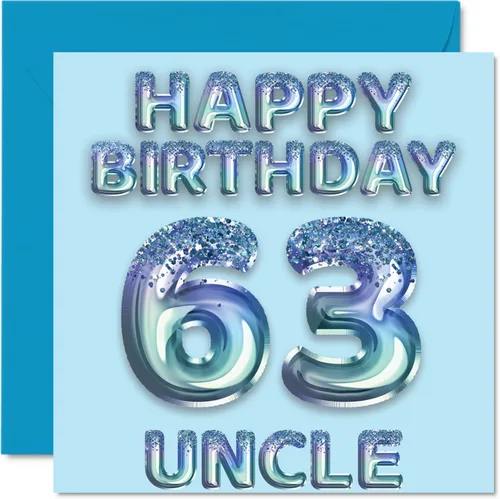 Vista 83 de Stuff4 Tarjeta de primer cumpleaños para niños, globo de fiesta con purpurina azul, tarjetas de feliz cumpleaños para niño de 1 año, nieto, hijo, 57