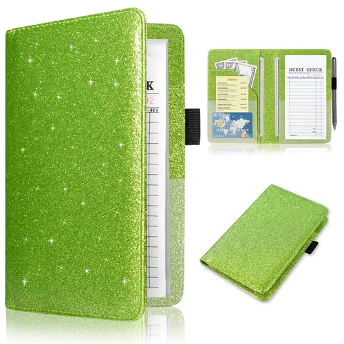 Vista 16 de ACdream - Libretas de servicio para camarera, libreta de anotación de comensales, lindo organizador de piel y cartera, para presentar la cuenta