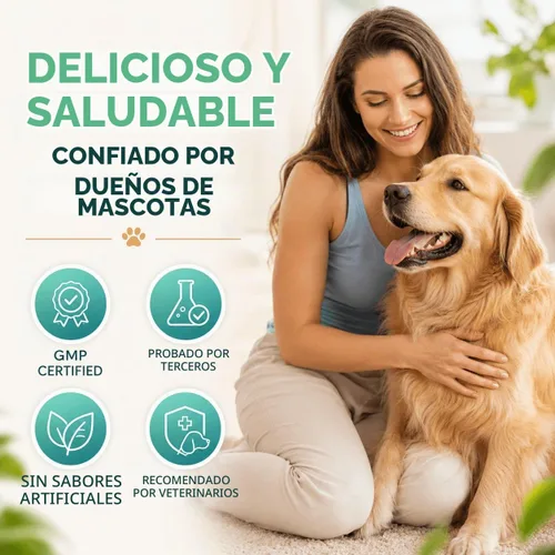 Vista 7 de ZEBORA Probióticos para perros, salud intestinal y digestiva, 120 masticables liofilizados