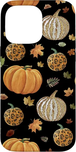 Vista 21 de iPhone 16 Falling leaves Autumn and Pumpkin Happy Fall Phone Case