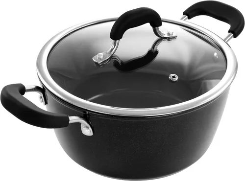 Vista 3 de Horno holandés de 4.5 cuartos de galón con tapa en negro