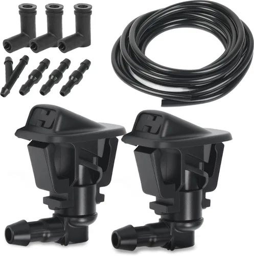 Vista 13 de OTUAYAUTO Kit de boquillas de lavador de parabrisas delantero para Ford F150 2004-2013 - Reemplaza OEM # 3W7Z-17603-AA, 3W7Z17603AA, boquilla