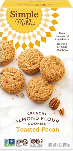 Vista 13 de Simple Mills Galletas crujientes de harina de almendras, chispas de chocolate, sin gluten, vegano, bocadillos saludables, hechos con aceite de coco