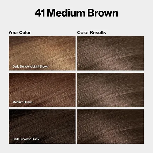 Vista 2 de Revlon ColorSilk Beautiful Color 41 marrón medio 1 ea (paquete de 5)