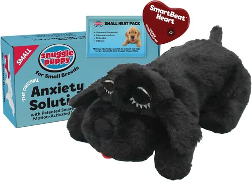 Vista 9 de Snuggle Puppy Junior - Juguete para cachorros de razas pequeñas, juguete de peluche más pequeño con pulso de sensación real, diseñado