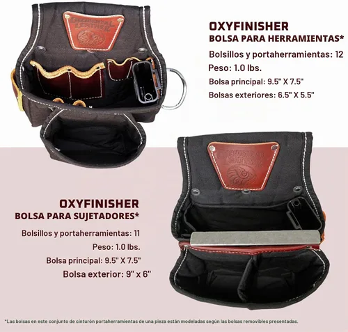 Vista 4 de Occidental Leather Juego de cinturón de herramientas ajustable para ajustar, 23 bolsillos y portaherramientas, fabricado en Estados Unidos
