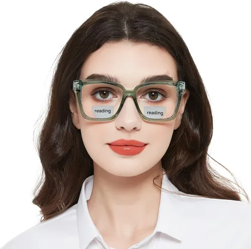Vista 7 de Lentes de lectura bifocales para mujeres y hombres, bifocales cuadrados, con bloqueo de luz azul, lectores 1.0, 1.25, 1.5, 1.75, 2.0 a 3.0, 3.5