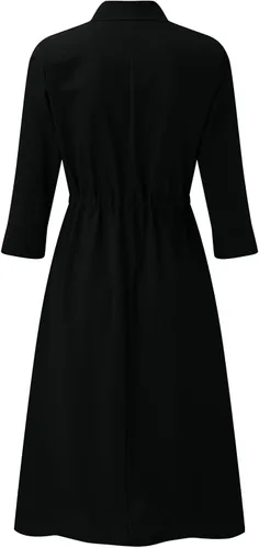 Vista 7 de Twoker Vestidos de mujer de color cuello vuelto botones cintura con cordones media manga vestido casual de primavera para mujer