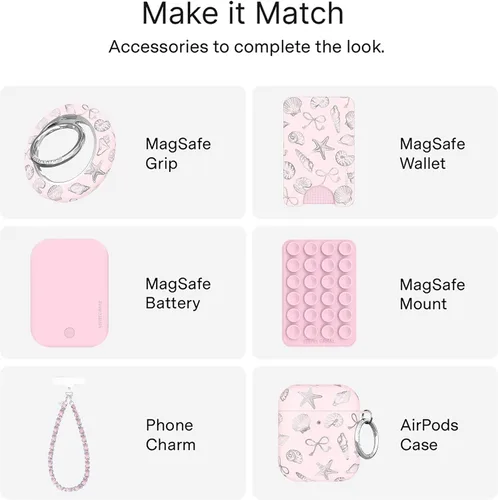 Vista 221 de VELVET CAVIAR Funda para iPhone 15, compatible con MagSafe, probada contra caídas de 10 pies, fundas protectoras de diseño, leopardo color rosa