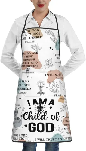 Vista 19 de Delantales con babero para mujeres y hombres, delantal de cocina con bolsillos para cocina, parrilla, barbacoa, pintura, jardinería