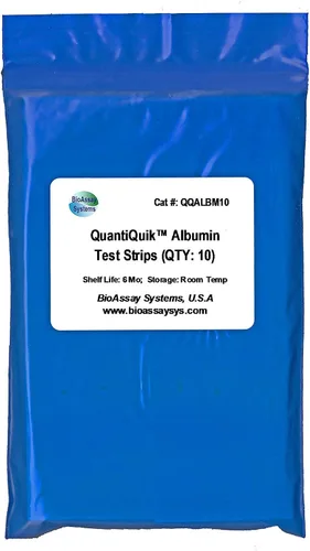 Vista 2 de Tiras de prueba rápidas de albúmina QuantiQuik (10 tiras)