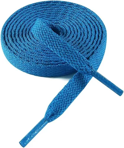 Vista 45 de VSUDO Cordones planos para tenis, cordones para tenis, cordones atléticos 01 Blanco