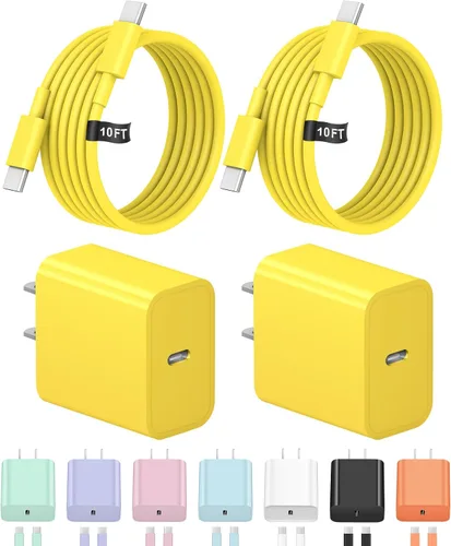 Vista 12 de Cargador de carga rápida USB C de 3 pies para iPhone 17, 16, 15, carga rápida, paquete de 2 unidades para iPhone 17/17 Plus/17 Pro/17 Pro Max/iPhone