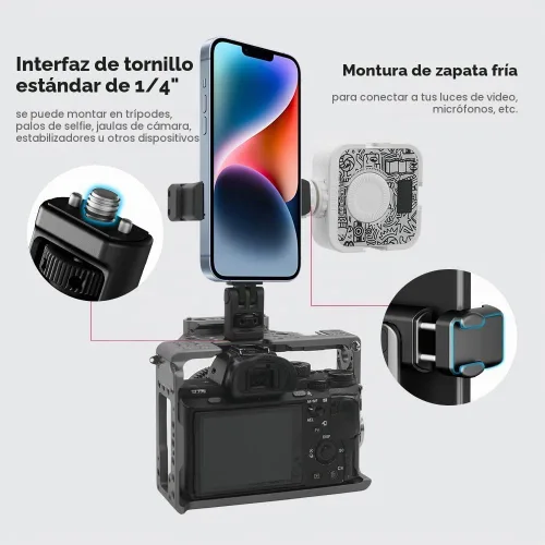Vista 7 de LEEKAI LK56 - Soporte de luz de trípode con un solo toque de 83.9 pulgadas