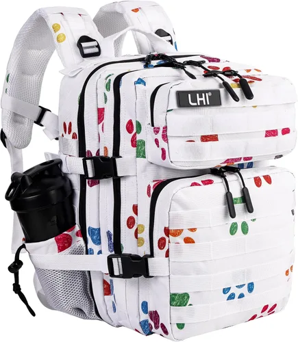 Vista 28 de LHI Mochila Militar Táctica para Hombres y Mujeres 25L/35L Mochila de Asalto del Ejército Bolsa Mochila Pequeña con Portabotellas