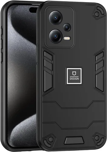 Vista 285 de Funda compatible con Redmi A1, compatible con Redmi A2 2 en 1 [PC dura + TPU], funda de teléfono negra