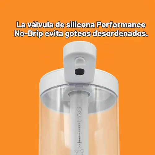 Vista 5 de Práctico dispensador automático de bomba de jabón líquido con sensor recargable sin contacto de 17 onzas, ajustado por la distancia del sensor