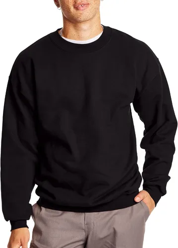 Vista 4 de Hanes Sudadera para hombre, sudadera de forro polar pesado, suéter de cuello redondo para hombre