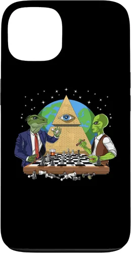 Vista 7 de Funda para iPhone 14 Pro Alien Illuminati Conspiracy Theory All Seeing Eye Aliens