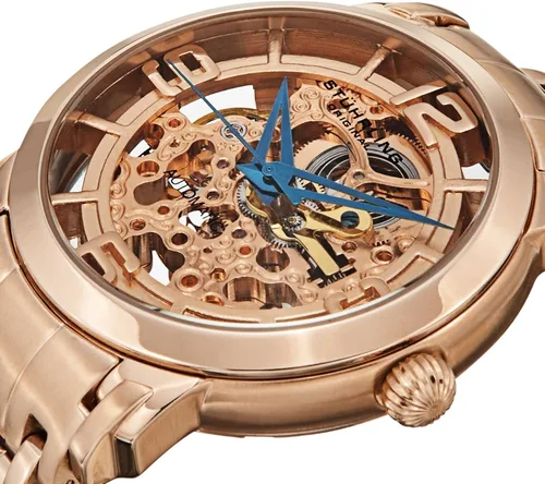Vista 3 de Stuhrling Original 165A2.334414 Winchester Reserve Reloj automático Rosetone para hombre