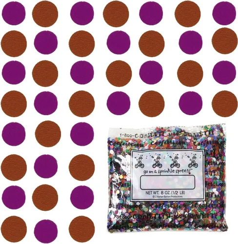 Vista 169 de Confetti Circle 1/4" Negro, Azul Marino Combo - 2 bolsas de media onza (1 oz) (8550/9971)