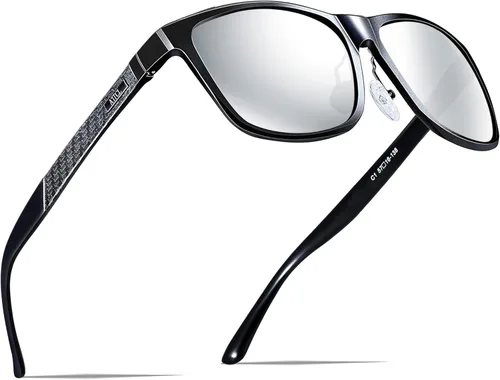 Vista 12 de ATTCL Polarized Sunglasses Men Al-Mg Metal Ultralight UV400 for Driving Verde/Gris (Army Green-Grey)