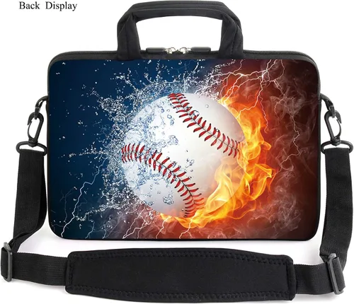Vista 2 de AMARY Funda para portátil de 15.4" 15.6" pulgadas, estuche para chromebook, correa de hombro ajustable con asa, bolsillo para accesorios