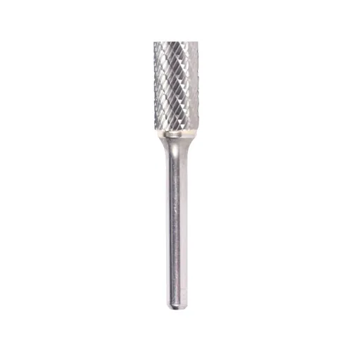Vista 3 de Drill America SA-1 Rebaba de carburo/lima giratoria cilíndrica de doble corte para amoladora de troquel de 1/4" de diámetro x 5/8" de longitud