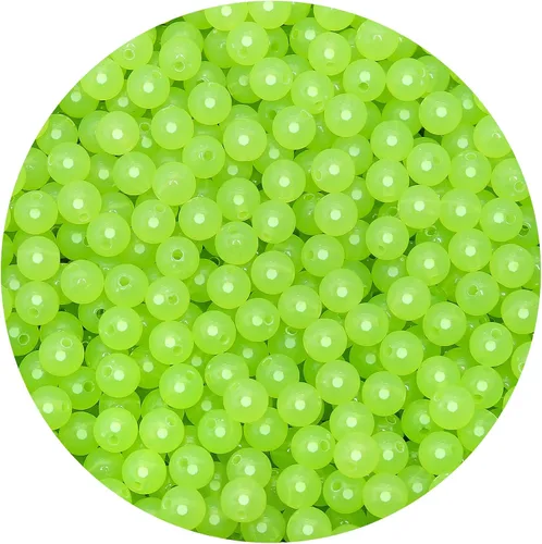 Vista 14 de BONNY BOXX 2000 piezas 4 mm cuentas redondas de acrílico de zafiro suave, bolas de plástico de chicle de burbujas, cuentas gruesas de bolas