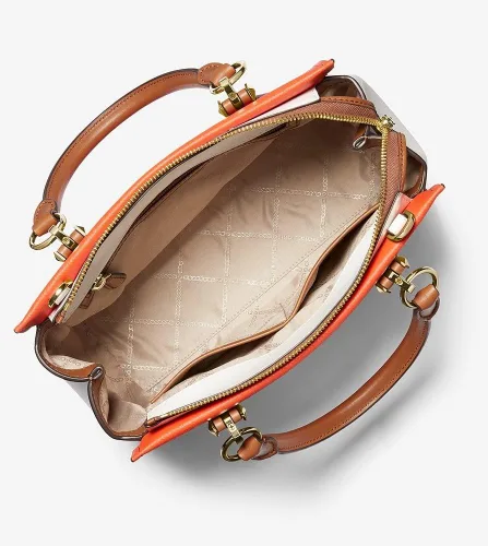 Vista 4 de Michael Kors Marilyn - Bolso mediano, Óptica Naranja Multi