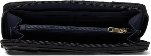 Vista 3 de Tommy Hilfiger Antonella II - Cartera con cremallera en relieve de PVC negro talla única Negro talla única Antonella II - Cartera con cremallera