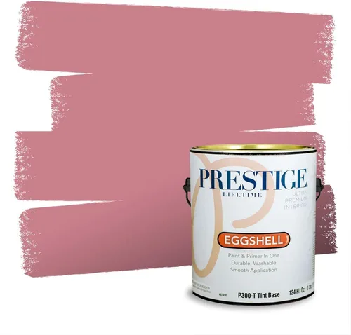 Vista 90 de Prestige Paints Pintura exterior e imprimación en uno, 1 galón, plano, coincidencia comparable de Valspar* Amber Rose*