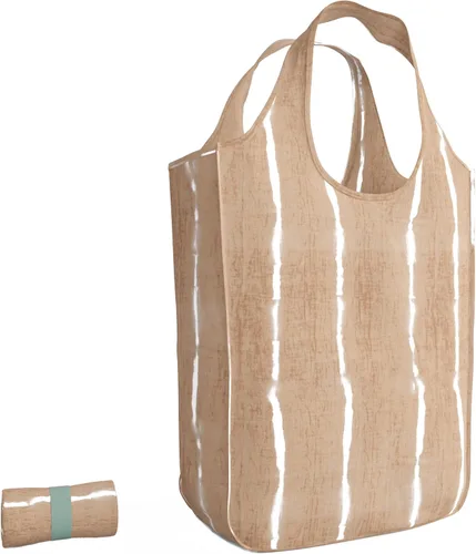 Vista 21 de Pure Sage Bolsa de comestibles reutilizable - Elegante bolsa de compras para comestibles - Bolsa plegable - Tamaño mediano