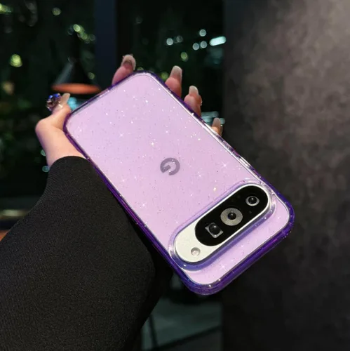 Vista 13 de Magnética para Google Pixel 8 Funda para Mujeres, [Efecto Holográfico Iridiscente que Cambia de Color] Funda Protectora de Teléfono Mate de Moda
