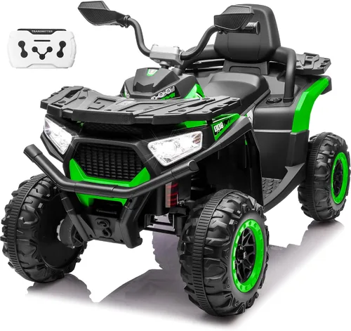 Vista 13 de 24V 4WD Ride on Car, Kids ATV 4 Wheeler with Remote Control, 4x200W Motor, Spring Suspension, Beverage Port, 5.5Mph Max, Battery Powered Ride on B