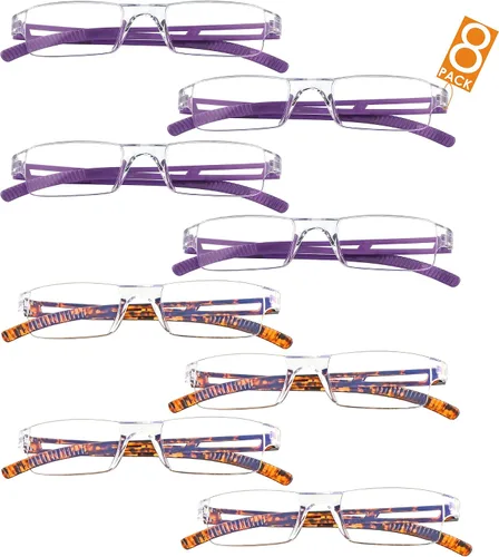 Vista 31 de LifeArt Lentes de bloqueo de luz azul, antifatiga ocular, anteojos de lectura para computadora, anteojos de juegos, gafas de TV para mujeres