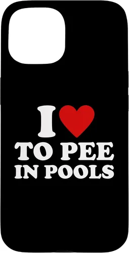 Vista 6 de iPhone 13 I Love To Pee In Pools I Heart To Pee In Pool Case