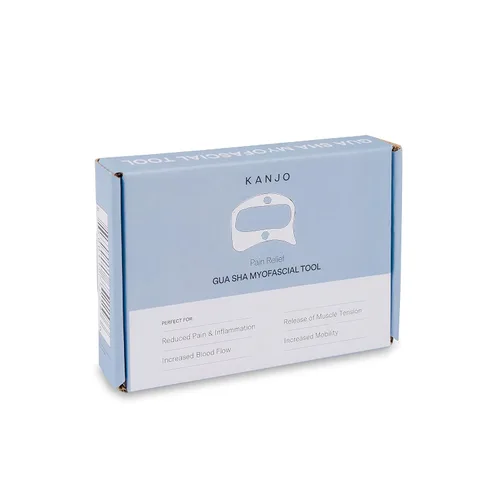 Vista 7 de Kanjo Herramienta miofascial Gua Sha para aliviar el dolor, herramienta raspadora muscular de acero inoxidable