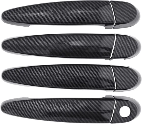 Vista 3 de NewYall Fibra de carbono ABS cubierta exterior manija puerta cubierta conjunto para BMW 118i 120i 320i 323i X1 X3 X5 X6 328i 335i 435i 440i