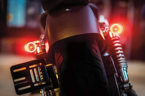 Vista 7 de Kuryakyn 2860 Accesorio de iluminación para motocicleta: Kellermann Bullet 1000 RB, luz LED trasera de marcha/intermitente/parpadeo, rojo/rojo