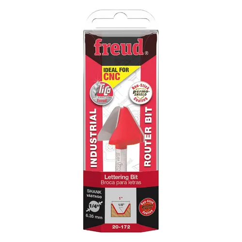Vista 2 de Freud 20-172: Broca de letras de 1" (diámetro) con vástago de 1/4