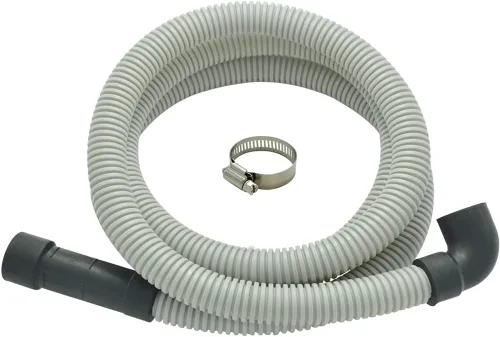 Vista 9 de TTFLEX Manguera de drenaje para lavavajillas de 6 pies, manguera de descarga flexible para lavavajillas con abrazaderas de acero inoxidable