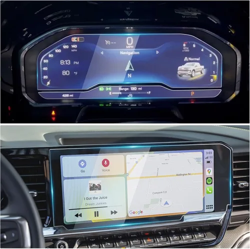 Vista 8 de Protector de pantalla YEE PIN Silverado 2022 Chevy Silverado 2022, protector de pantalla Silverado 2022 de 12.3 pulgadas para Chevy Silverado 2022