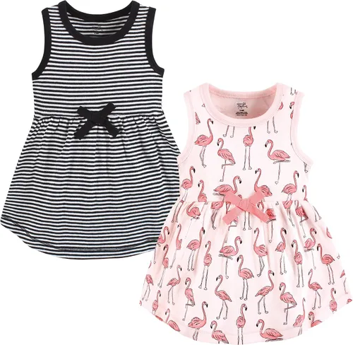 Vista 72 de Touched by Nature - Vestidos de manga corta y manga larga de algodón orgánico para niñas pequeñas, bebés y mujeres Manga larga con flores abstractas