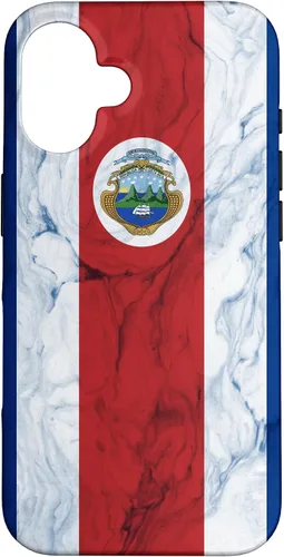 Vista 32 de Bandera de Costa Rica y fondo elegante - Funda del orgullo costarricense para iPhone 17