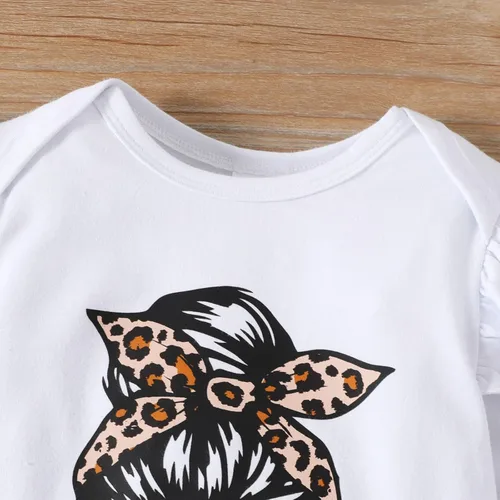 Vista 3 de PATPAT Conjunto de ropa para bebé recién nacida, manga larga, conjunto de mameluco y pantalones para otoño