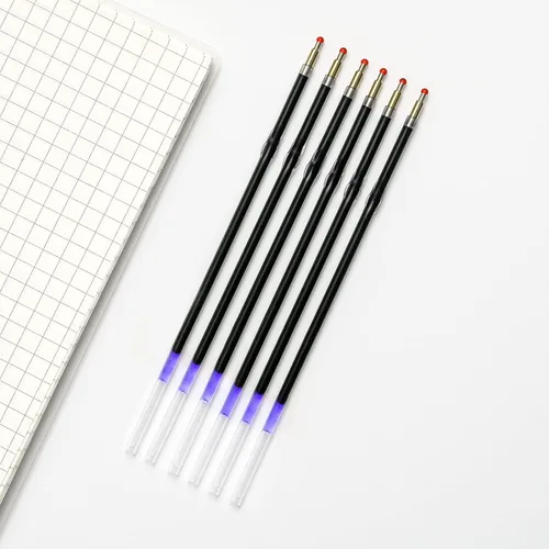 Vista 6 de Linbsunne - 50 piezas de recambios para bolígrafo de punta media de 1 mm, tinta negra reemplazable para hombres y mujeres