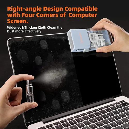 Vista 3 de Limpiador de Teclado Kit de Limpieza para Laptop, Kit de Limpieza de Teclado Compacto para Computadora MacBook iPhone AirPods Pro, Kit de Limpieza