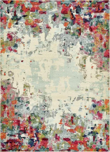 Vista 17 de Unique Loom Chromatic Collection - Alfombra de área Joyous (2 pies 7 pulgadas x 12 pies, color azul y multicolor)