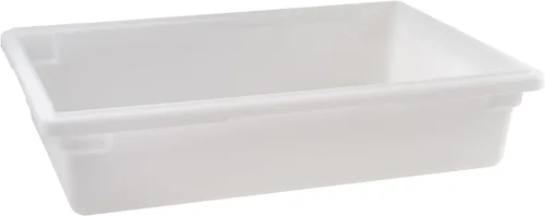 Vista 12 de Winco - Caja de almacenamiento de alimentos de plástico, color blanco, cónica, de 12 x 18 pulgadas Dishwasher safe, BPA-free, Heavy-duty, Freezer
